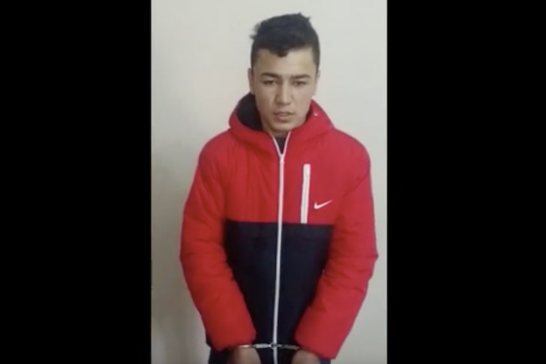 Обнародовано видео после задержания одного из членов группы, готовившей теракты в РФ