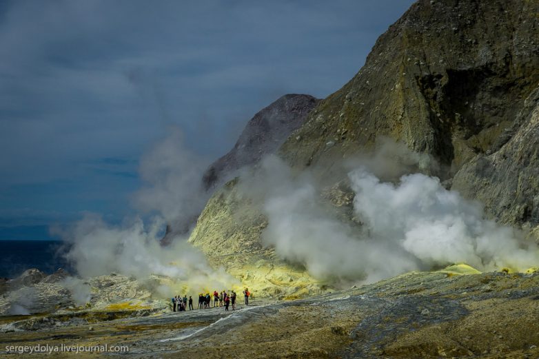 Экскурсия на новозеландский вулкан