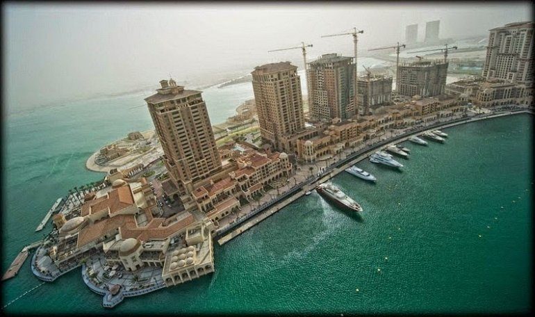 Роскошный искусственный остров в Катаре