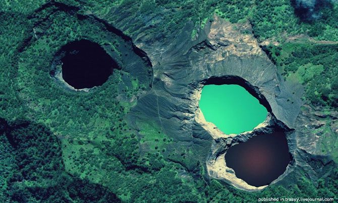 Удивительные вулканические кратеры