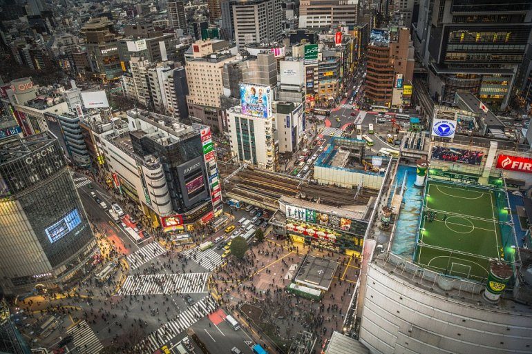 Настоящее чудо Токио - перекресток Сибуи