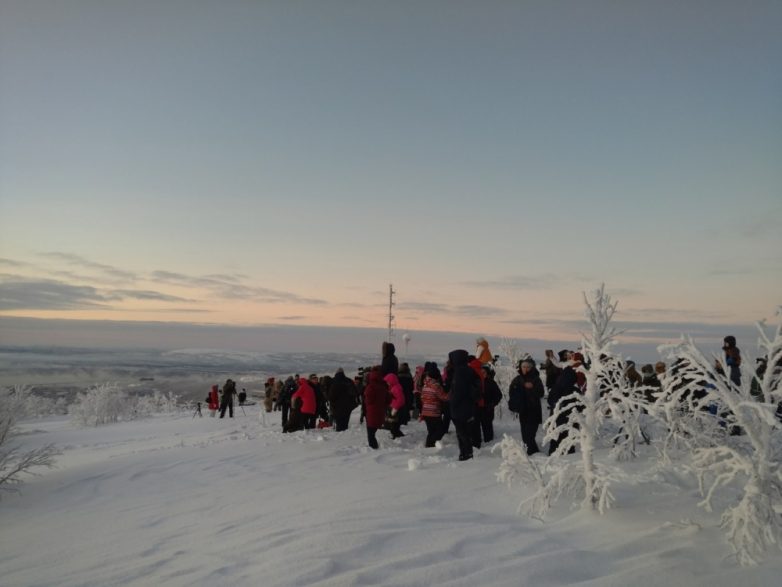 Робкое солнце над Мурманском