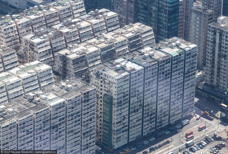 100-этажная Азия: космические виды Гонконга с высоты птичьего полёта