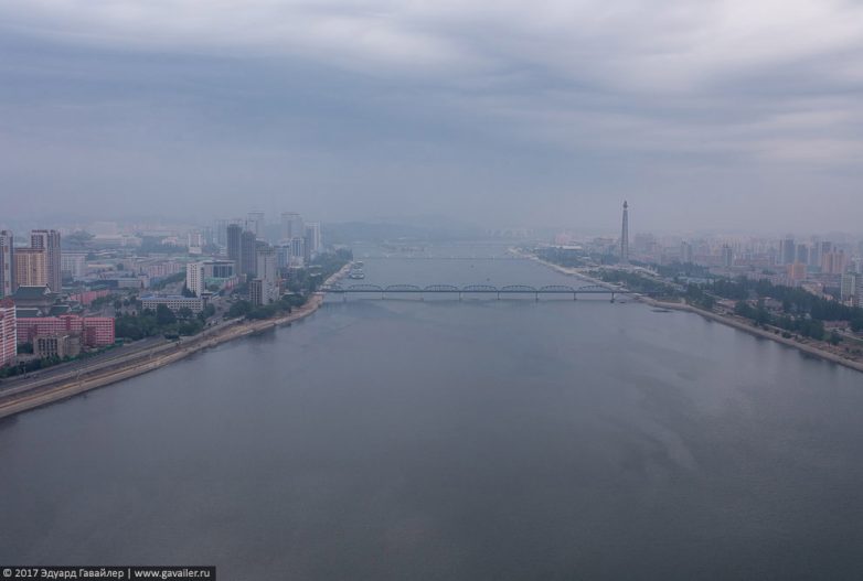 Очень даже симпатичный Пхеньян с высоты птичьего полёта