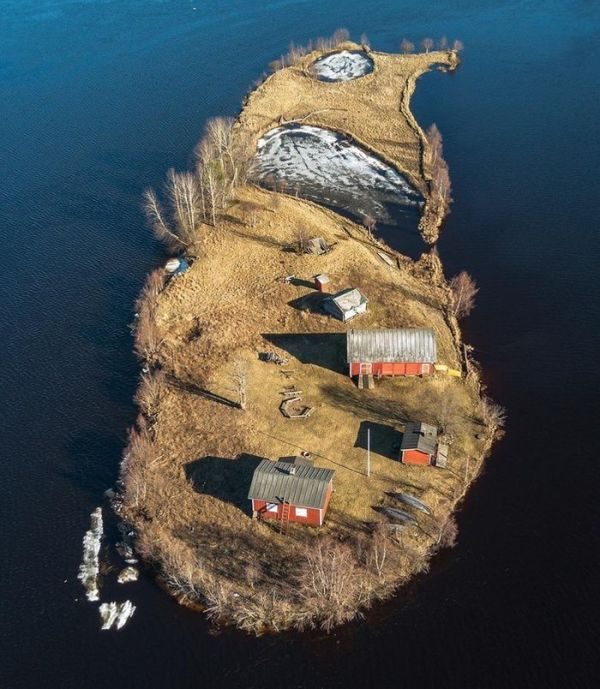 Зима, весна, лето и осень на финском островке Контисаари