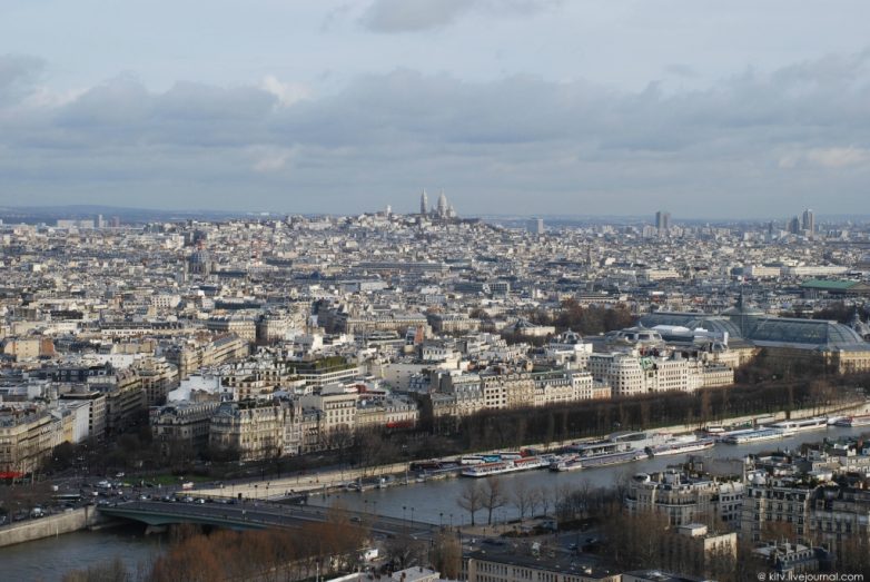 Париж: вид с Эйфелевой башни