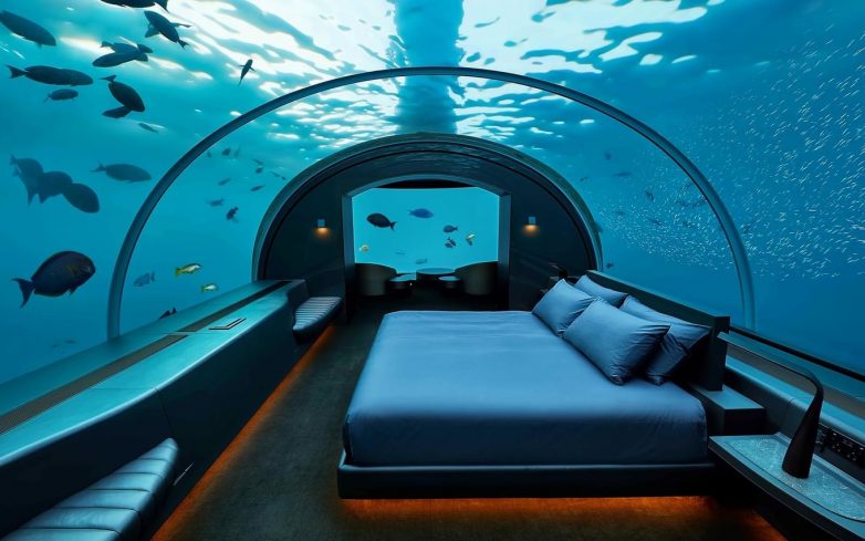 Волшебная подводная вилла на Мальдивах