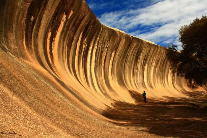 Уникальная каменная волна на австралийском побережье