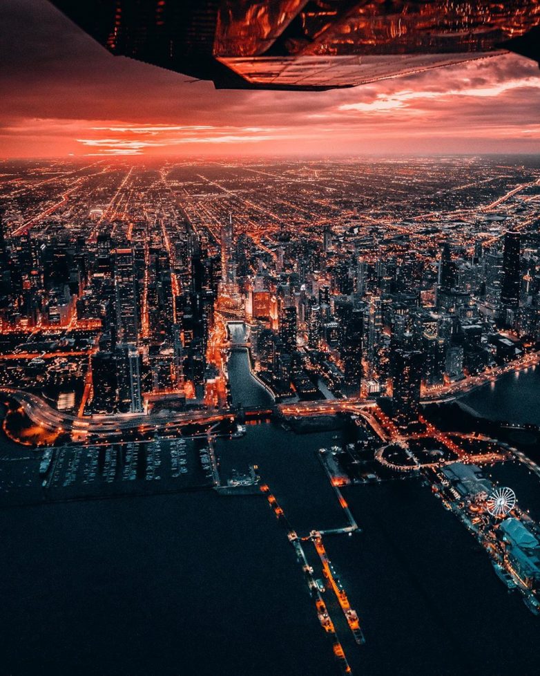 Чикаго на атмосферных снимках Бенджамина Сутера