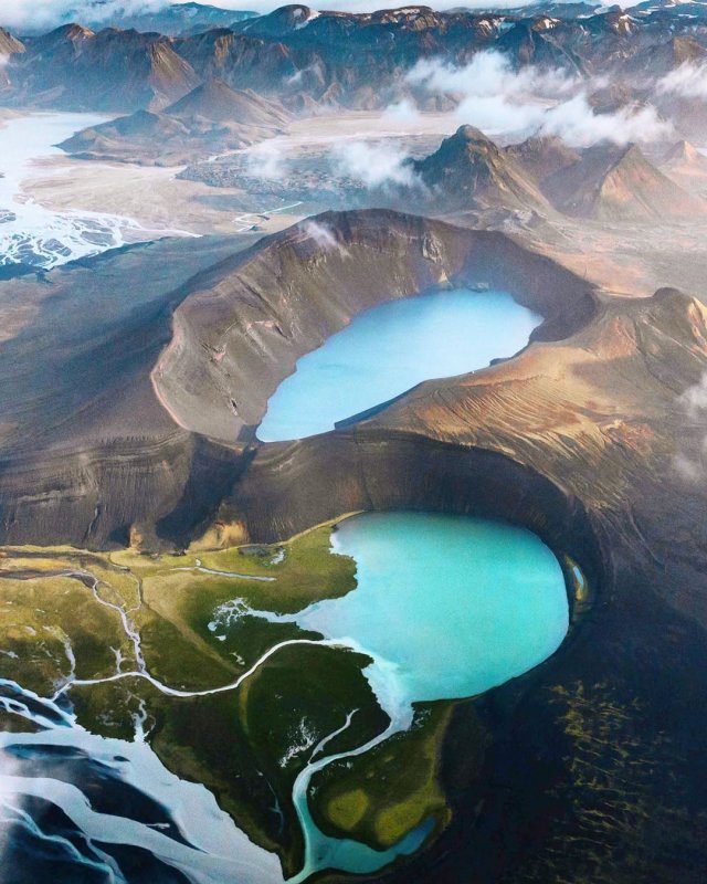 Потрясающие снимки Исландии, сделанные с высоты птичьего полёта