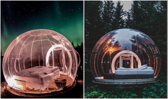 Уникальный отель-пузырь в Исландии
