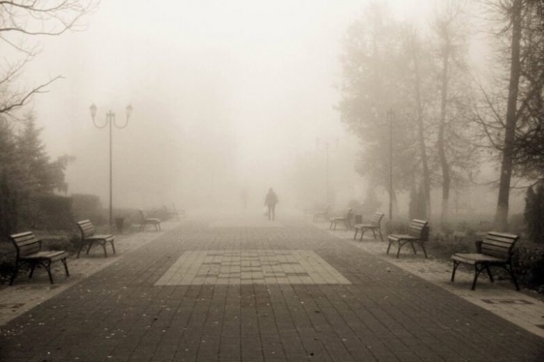 Туманное утро в Ельце