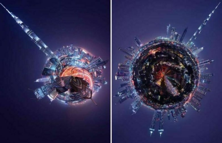 Как выглядели бы разные города мира, если бы превратились в огромные планеты