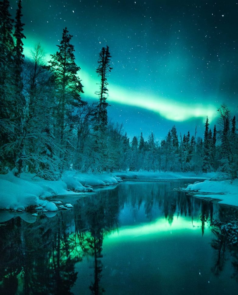 Всполохи северного сияния на снимках финского фотографа