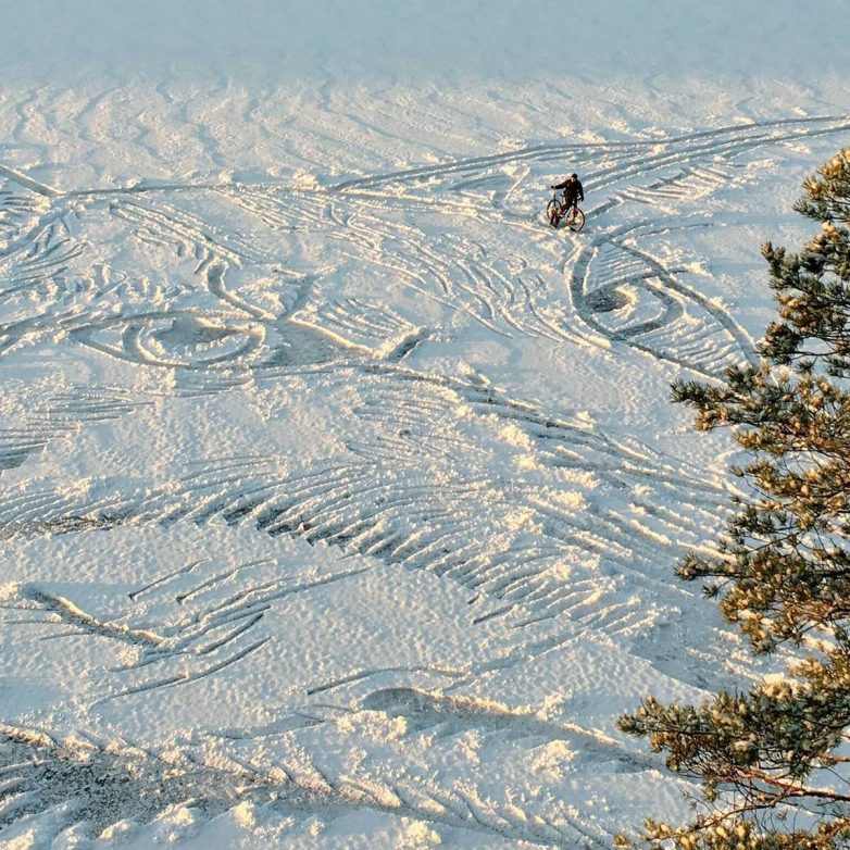 Снежный арт и красоты северных широт на фото