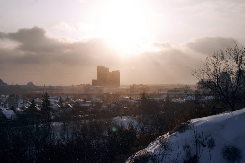 Красивые панорамы с берега Оми