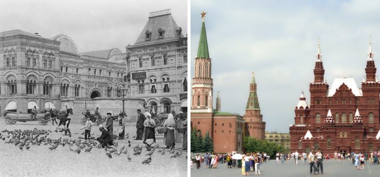 16 сравнительных фото, показывающих, как время изменило известные места