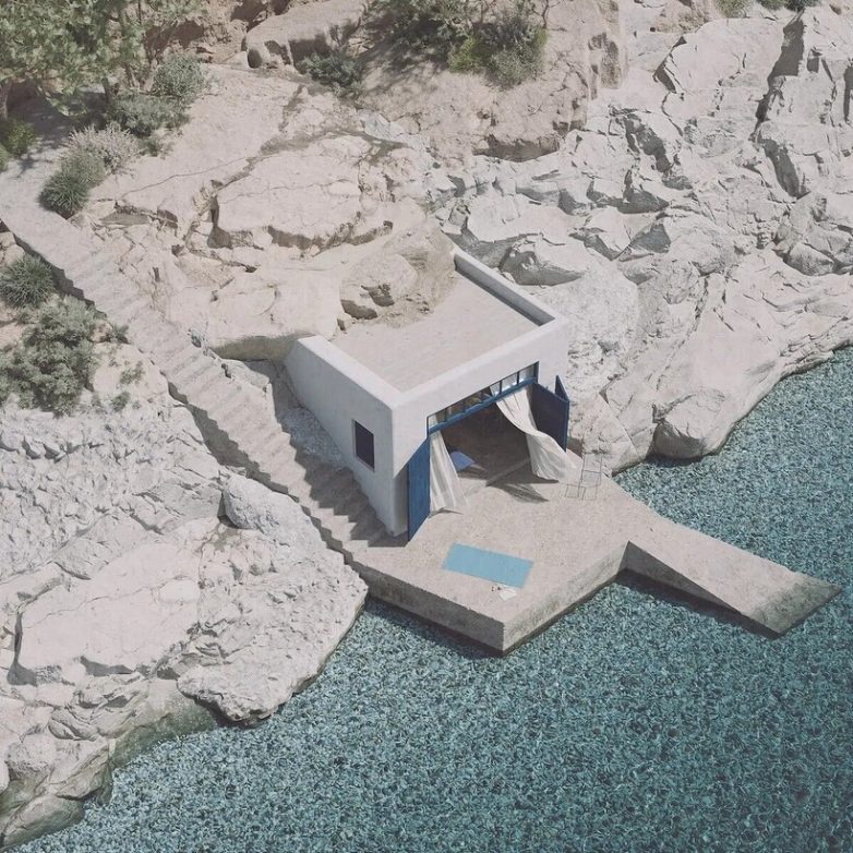 Как в Греции пещерный рыбацкий дом превратили в шикарный отель