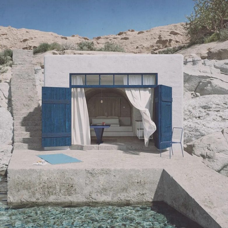 Как в Греции пещерный рыбацкий дом превратили в шикарный отель