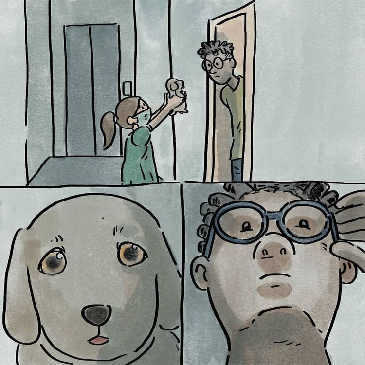 Трогательный комикс, показывающий, что будет, если взять собаку или отказаться от неё