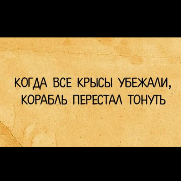 Когда все крысы убежали корабль перестал тонуть картинки