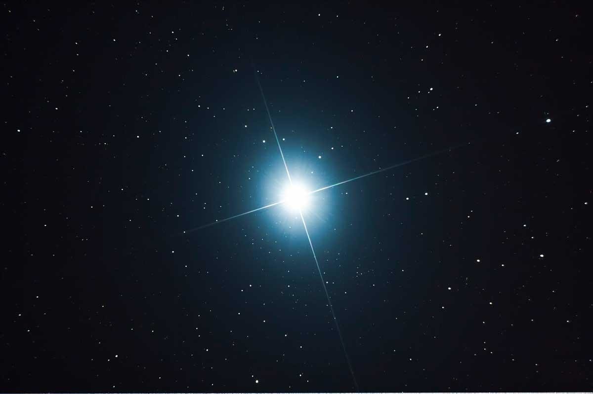 Фото звезды на небе крупным планом