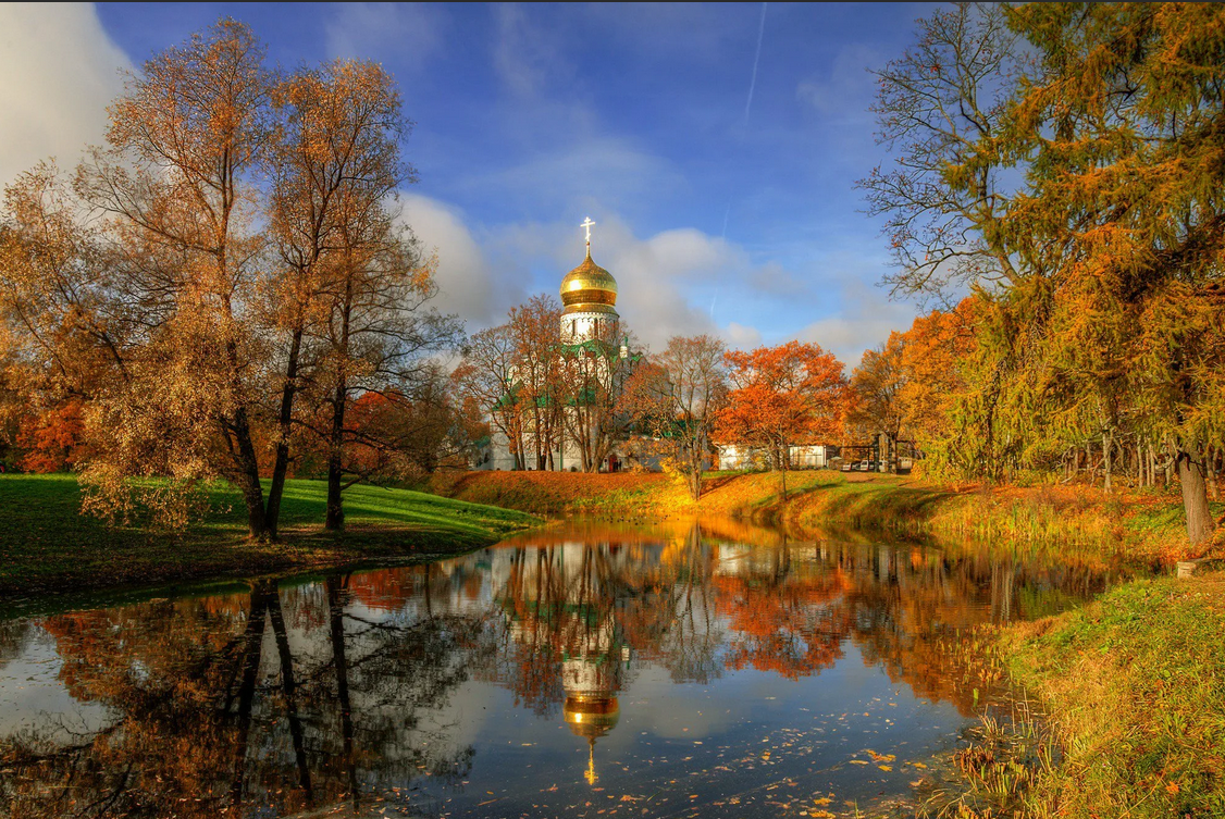 картинки золотая осень россии